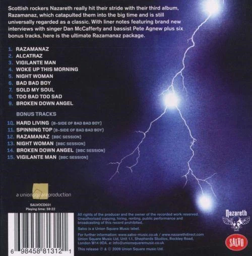 Nazareth - Razamanaz (2022 digipak reissue with 6 bonus tracks) - CD - New - Image 2