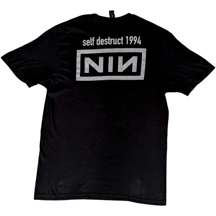 Nine Inch Nails - Self Destruct World Tour 1994 Black Shirt - 100% Official Merchandise - Image 3