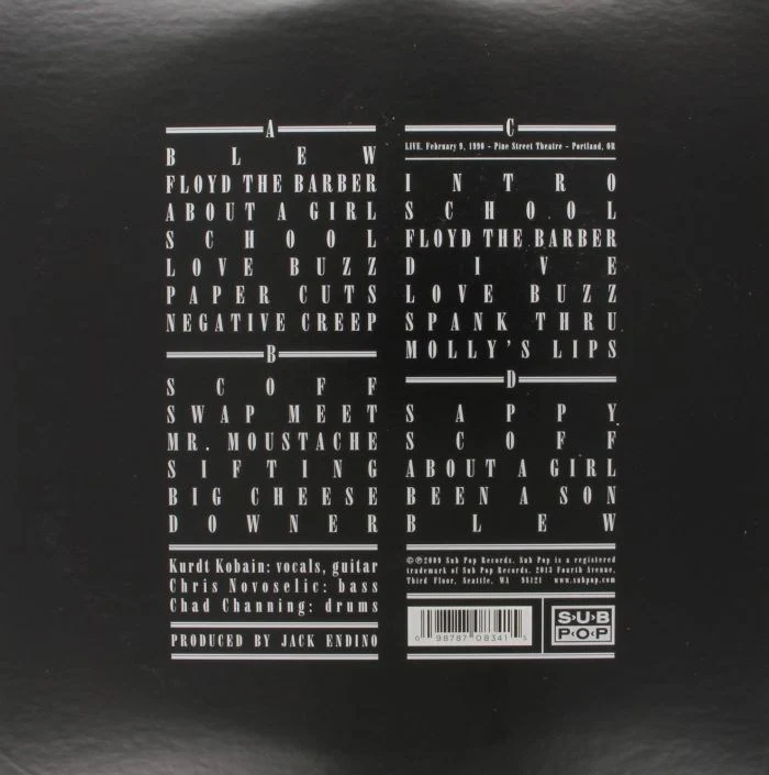 Nirvana - Bleach (2009 Deluxe Ed. 180g 2LP gatefold reissue) - Vinyl - New - Image 2