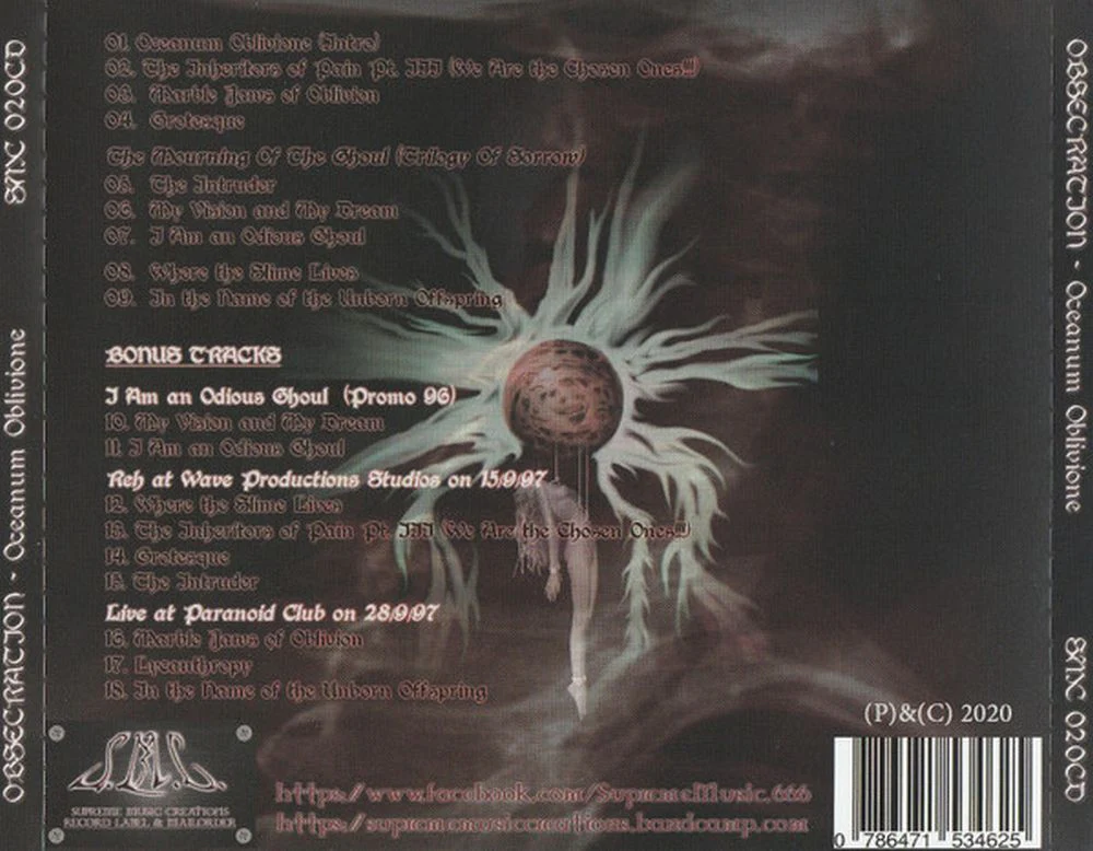 Obsecration - Oceanum Oblivione (2020 reissue with 9 bonus tracks) - CD - New - Image 2