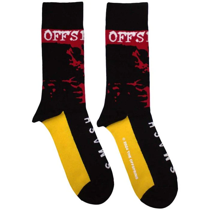 Offspring - Black Crew Socks (Fits Sizes 7 to 11) - Smash - Image 2