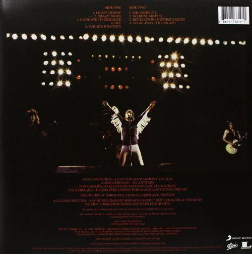 Osbourne, Ozzy - Blizzard Of Ozz (180g 30th Ann. Ed.) - Vinyl - New - Image 2
