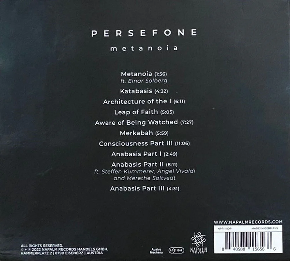 Persefone - Metanoia - CD - New - Image 2