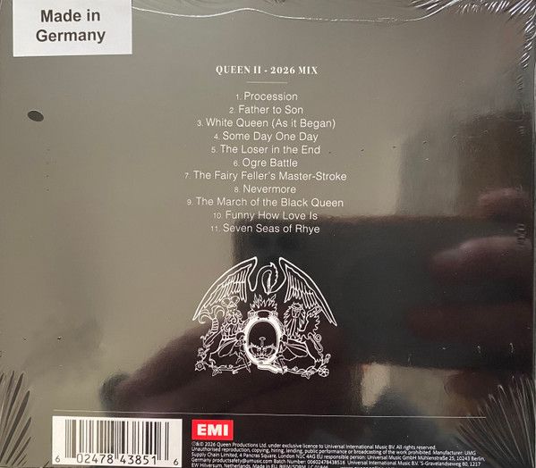 Queen - Queen II (2026 Remix) - CD - New - Image 2