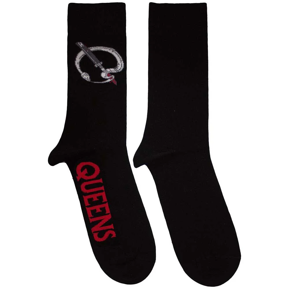 Queens Of The Stone Age - Crew Socks (Fits Sizes 7 to 11) - Q Logo - Image 2