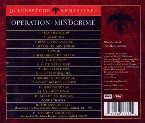 Queensryche - Operation: Mindcrime (rem. w. 2 bonus tracks) - CD - New - Image 2