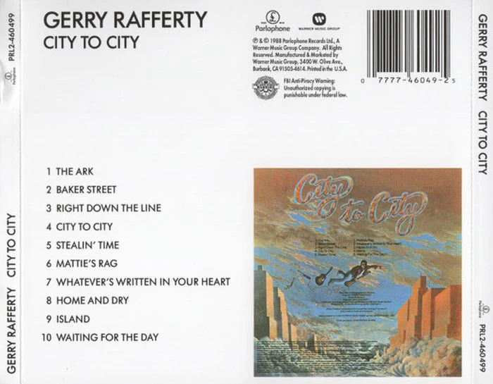 Rafferty, Gerry - City To City - CD - New - Image 2