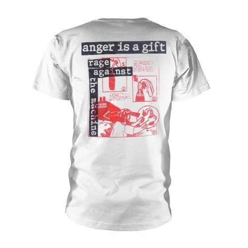Rage Against The Machine - Anger Is A Gift White Shirt - 100% Official Merchandise - Image 2