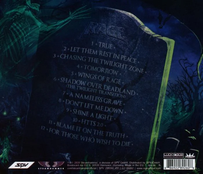 Rage - Wings Of Rage (2023 jewel case reissue) - CD - New - Image 2