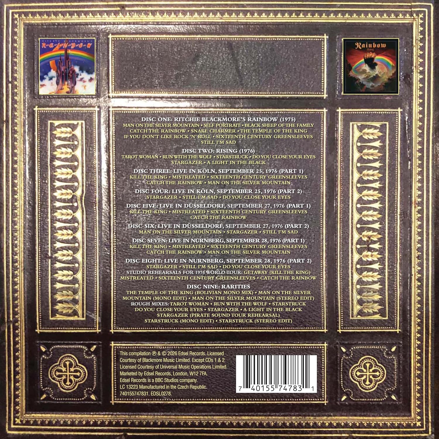 Rainbow - Temple Of The King, The: 1975-1976 (Deluxe 9CD Box Set) - CD - New - Image 2