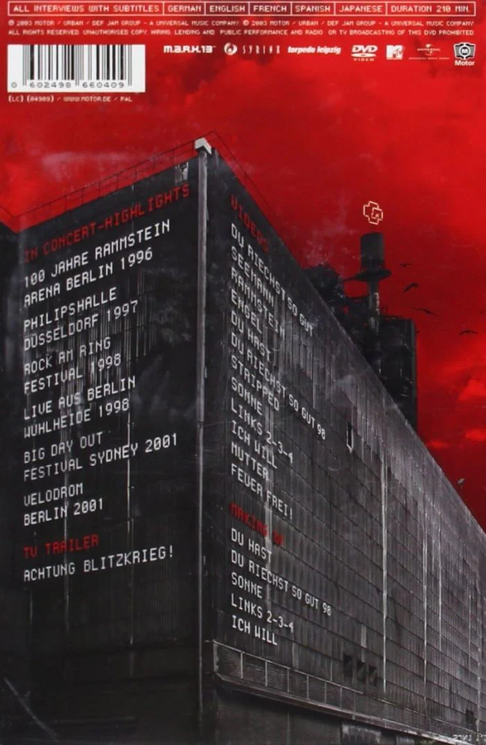 Rammstein - Lichtspielhaus (R0) - DVD - Music - Image 2