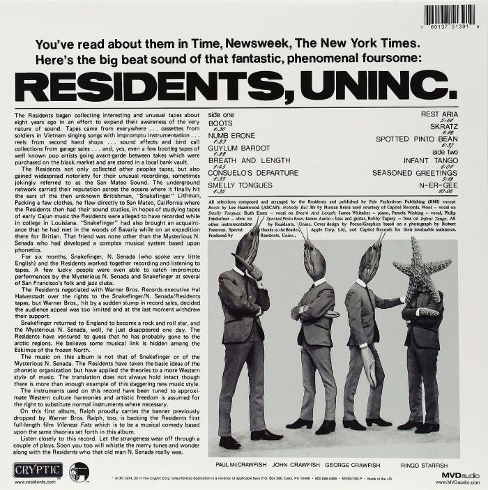 Residents - Meet The Residents (2020 reissue with download) - Vinyl - New - Image 2