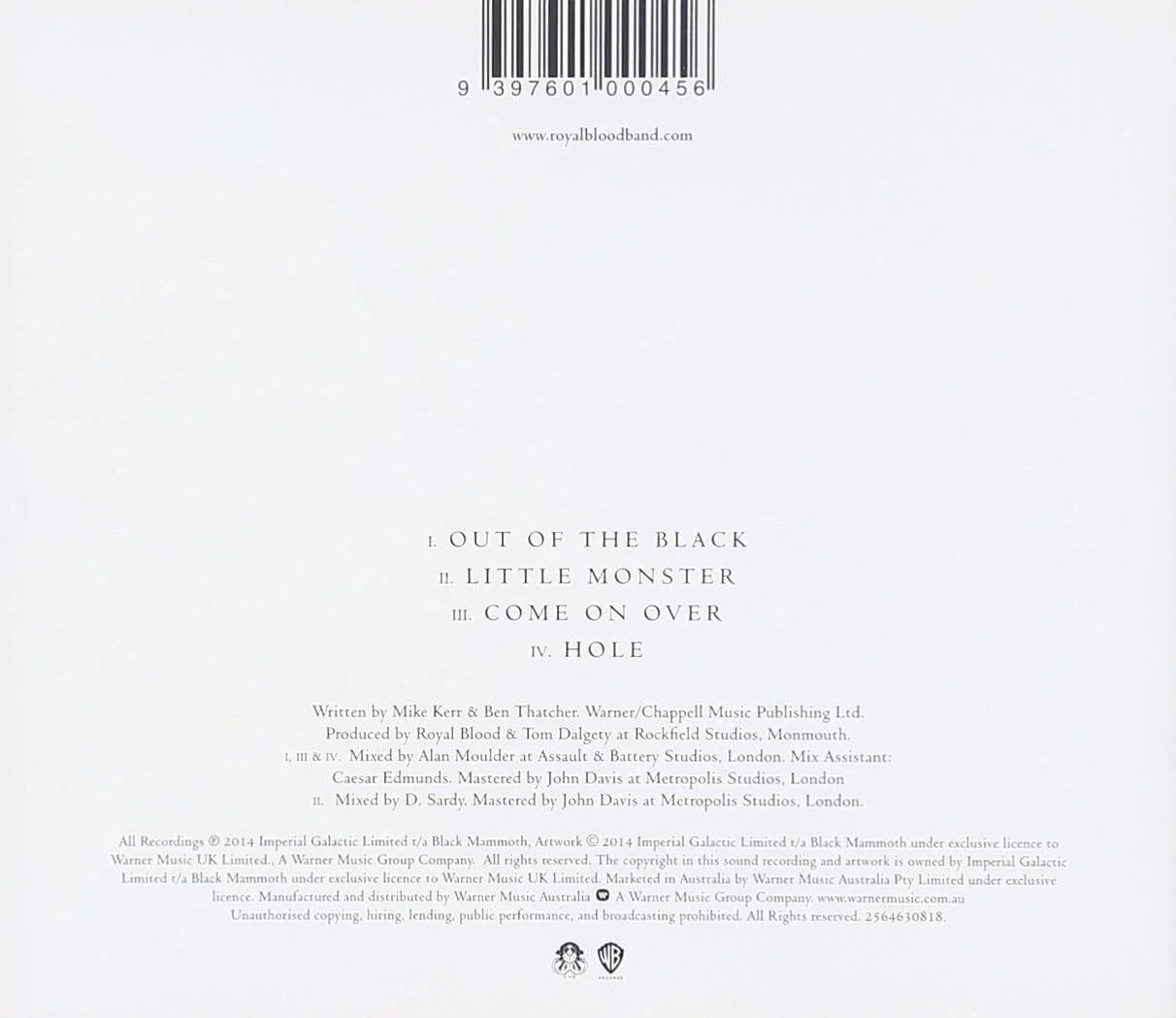 Royal Blood - Out Of The Black EP - CD - New - Image 2