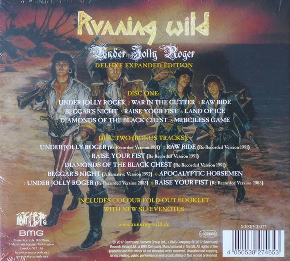 Running Wild - Under Jolly Roger (2017 2CD Reissue w. 8 bonus tracks) - CD - New - Image 2