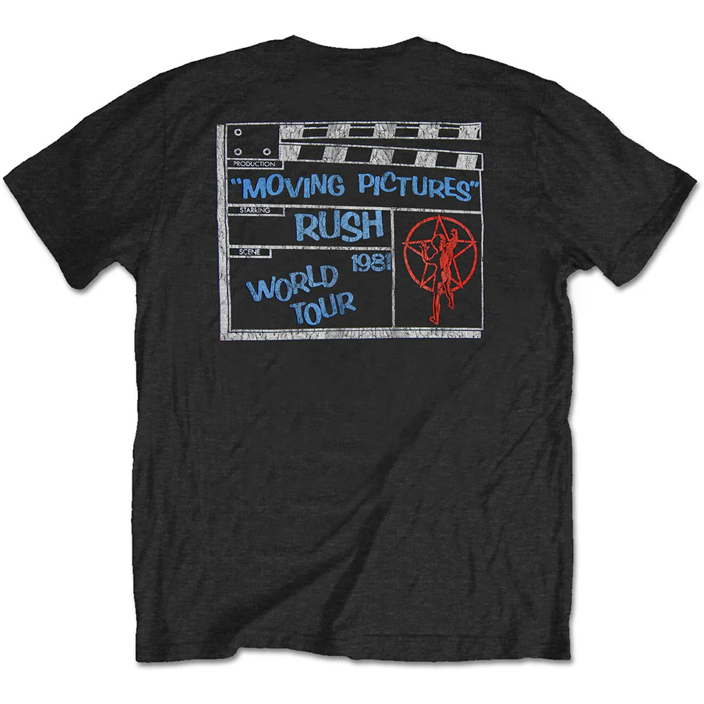 Rush - Moving Pictures Tour 1981 Black Shirt - 100% Official Merchandise - Image 3