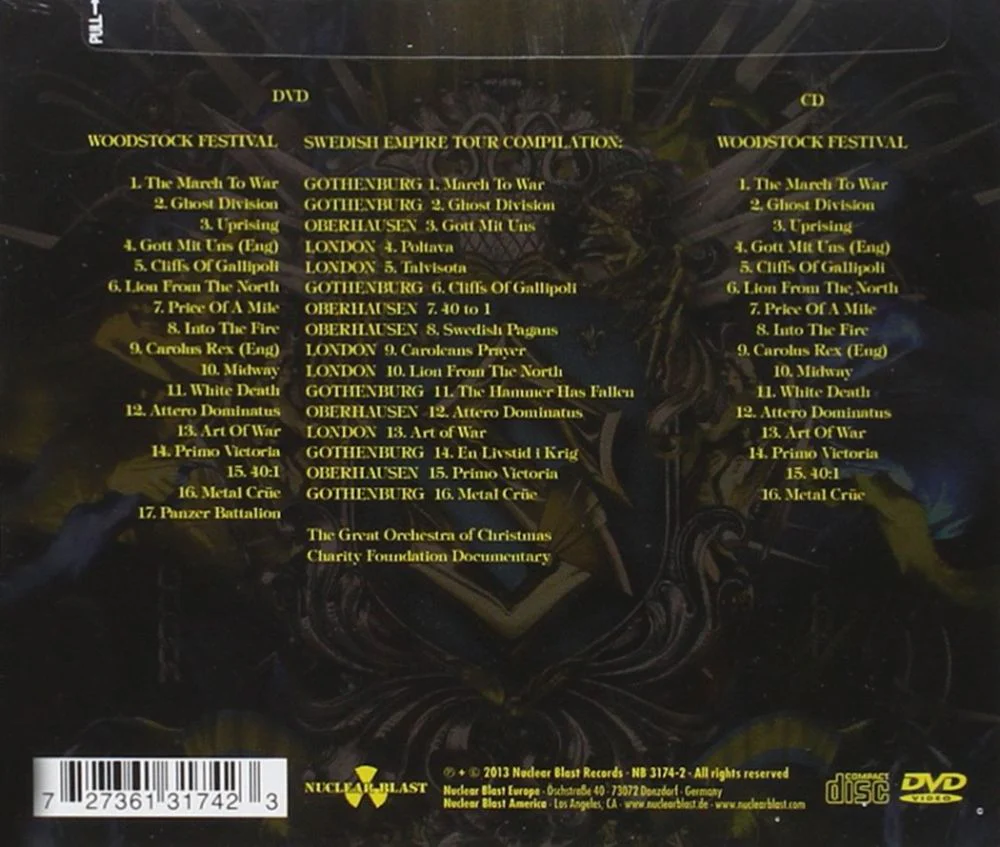 Sabaton - Swedish Empire Live (CD/DVD) - CD - New - Image 2