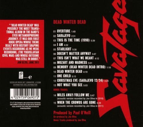 Savatage - Dead Winter Dead (w. 2 bonus tracks) - CD - New - Image 2