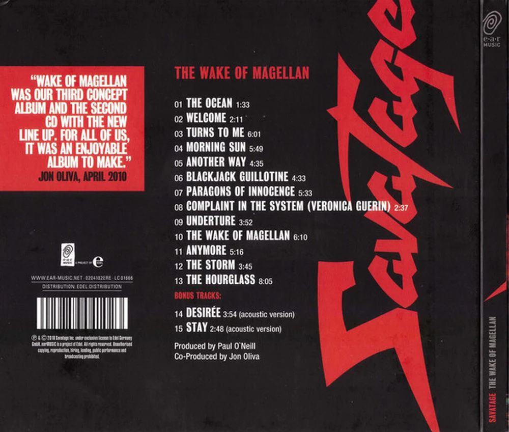 Savatage - Wake Of Magellan, The (w. 2 bonus tracks) - CD - New - Image 2