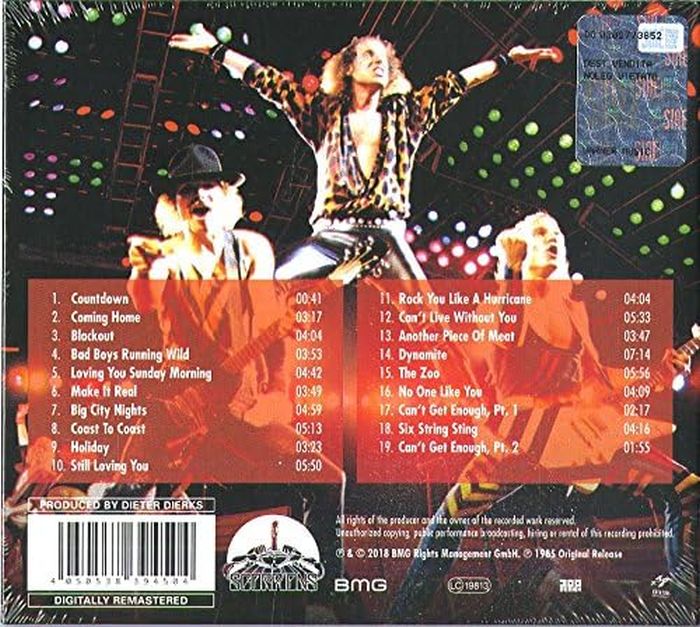 Scorpions - World Wide Live (2018 remastered digipak reissue) - CD - New - Image 2