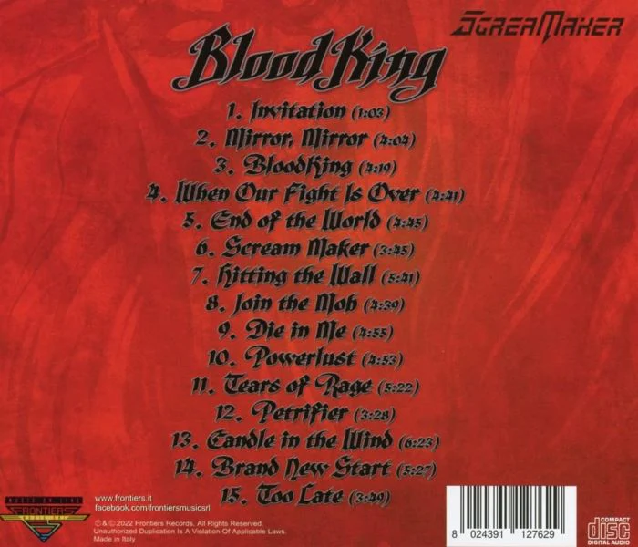 Scream Maker - BloodKing - CD - New - Image 2