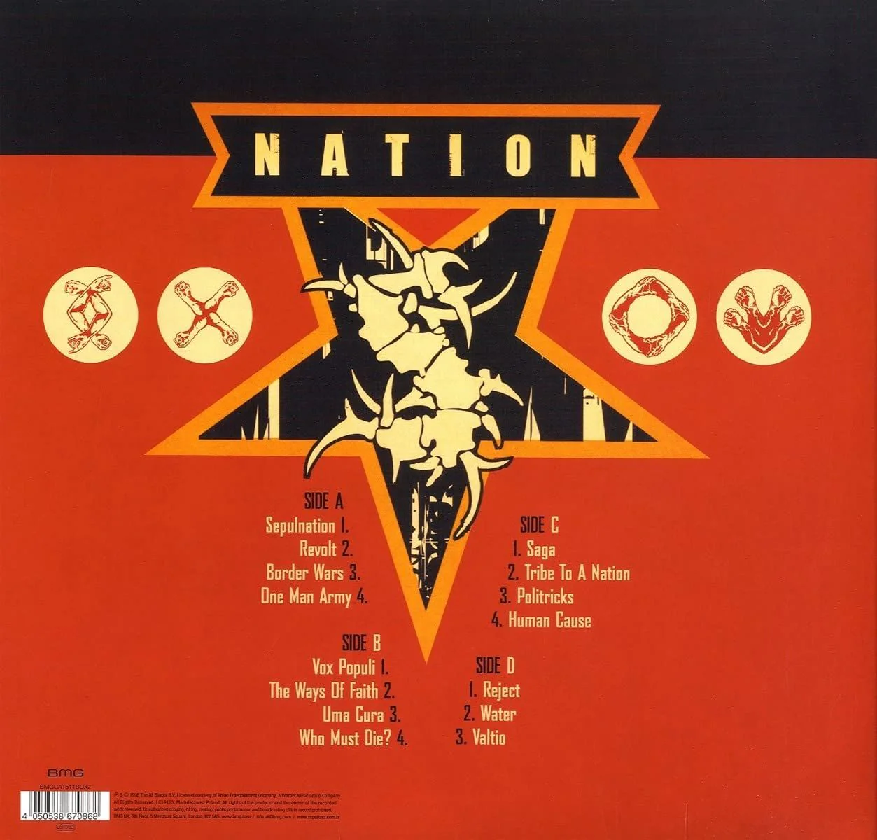 Sepultura - Nation (2022 180g 2LP half-speed mastered gatefold reissue) - Vinyl - New - Image 2