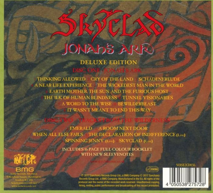 Skyclad - Jonah's Ark & Tracks From The Wilderness (2017 Deluxe Ed. 2CD reissue) - CD - New - Image 2