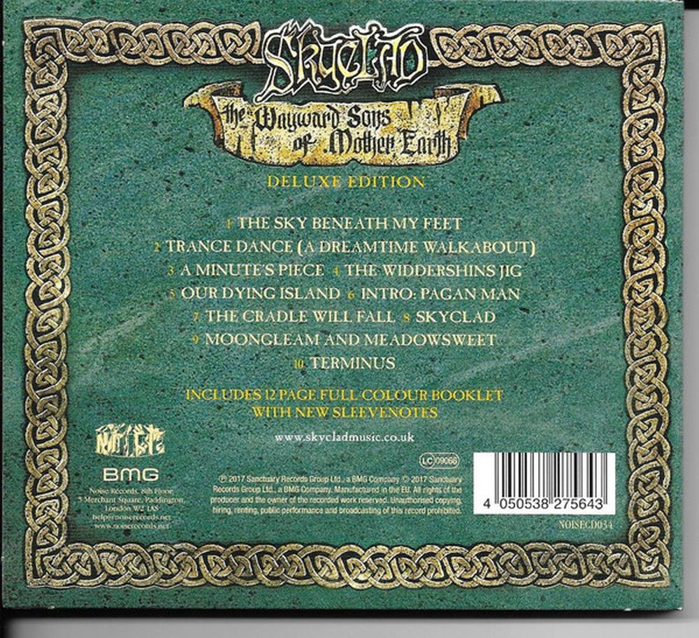 Skyclad - Wayward Sons Of Mother Earth (2017 Deluxe Ed. reissue) - CD - New - Image 2
