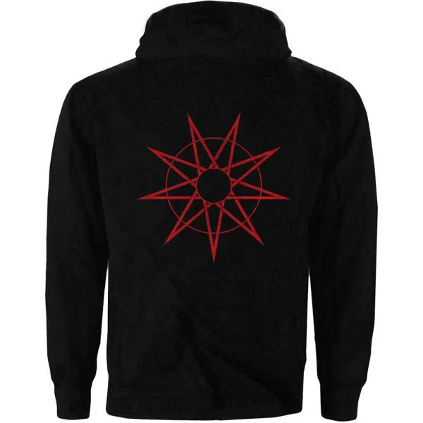 Slipknot - Zip Black Hoodie (9 Point Star) - 100% Official Merchandise - Image 3