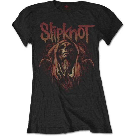 Slipknot - Evil Witch Womens Fitted Black Shirt - 100% Official Merchandise - Image 3