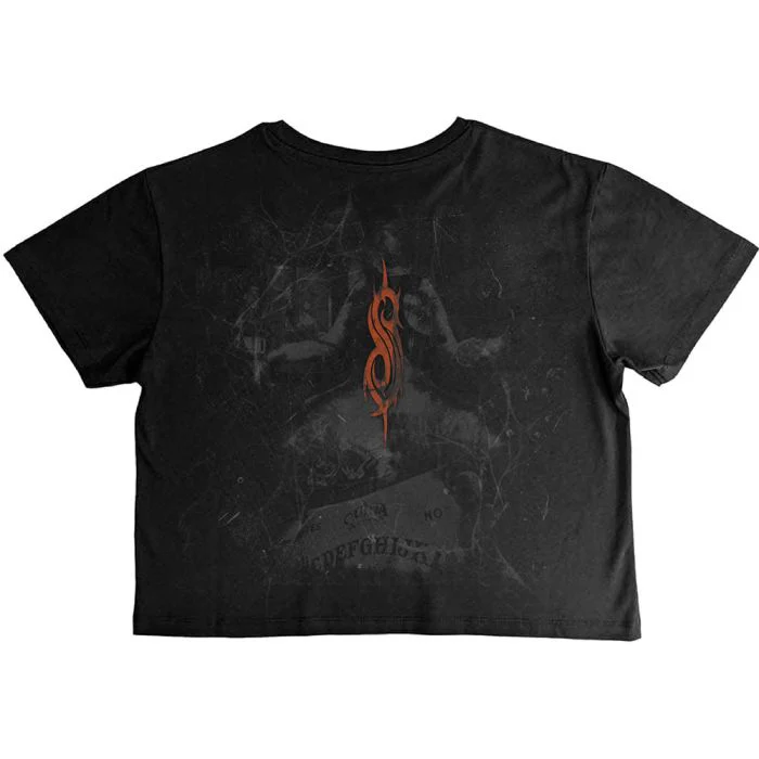 Slipknot - First Album Womens Fitted Black Crop Top - 100% Official Merchandise - Image 3