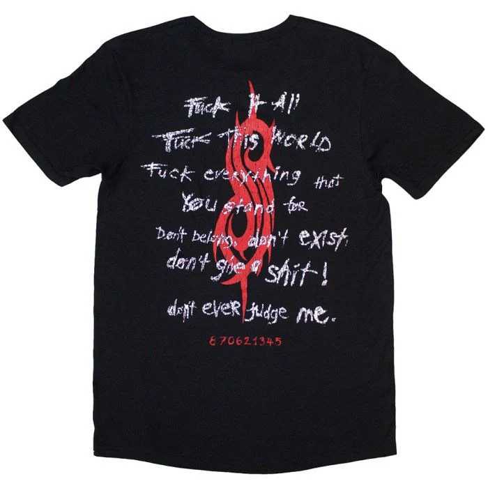 Slipknot - Fuck It All Black Shirt - 100% Official Merchandise - Image 3