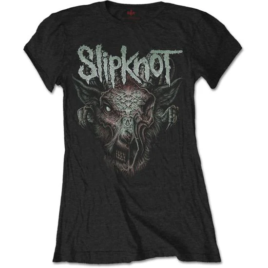 Slipknot - Infected Goat Womens Fitted Black Shirt - 100% Official Merchandise - Image 2
