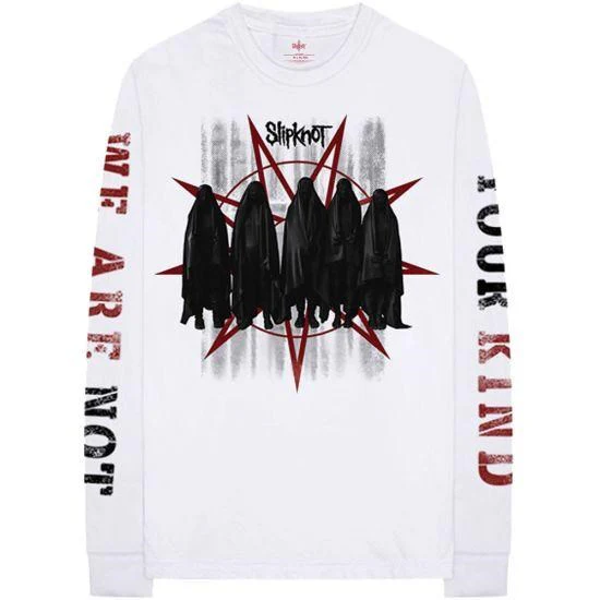 Slipknot - Shrouded Group White Long Sleeve Shirt - 100% Official Merchandise - Image 2