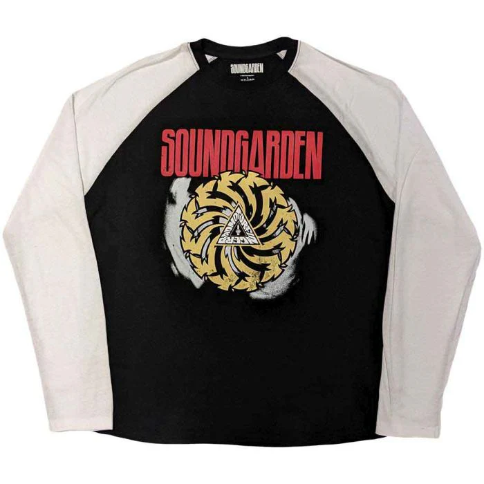 Soundgarden - Bad Motorfinger Design Tour Black Raglan Long Sleeve Shirt - 100% Official Merchandise - Image 2
