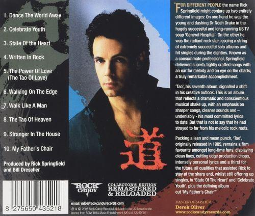 Springfield, Rick - Tao (Rock Candy rem.) - CD - New - Image 2