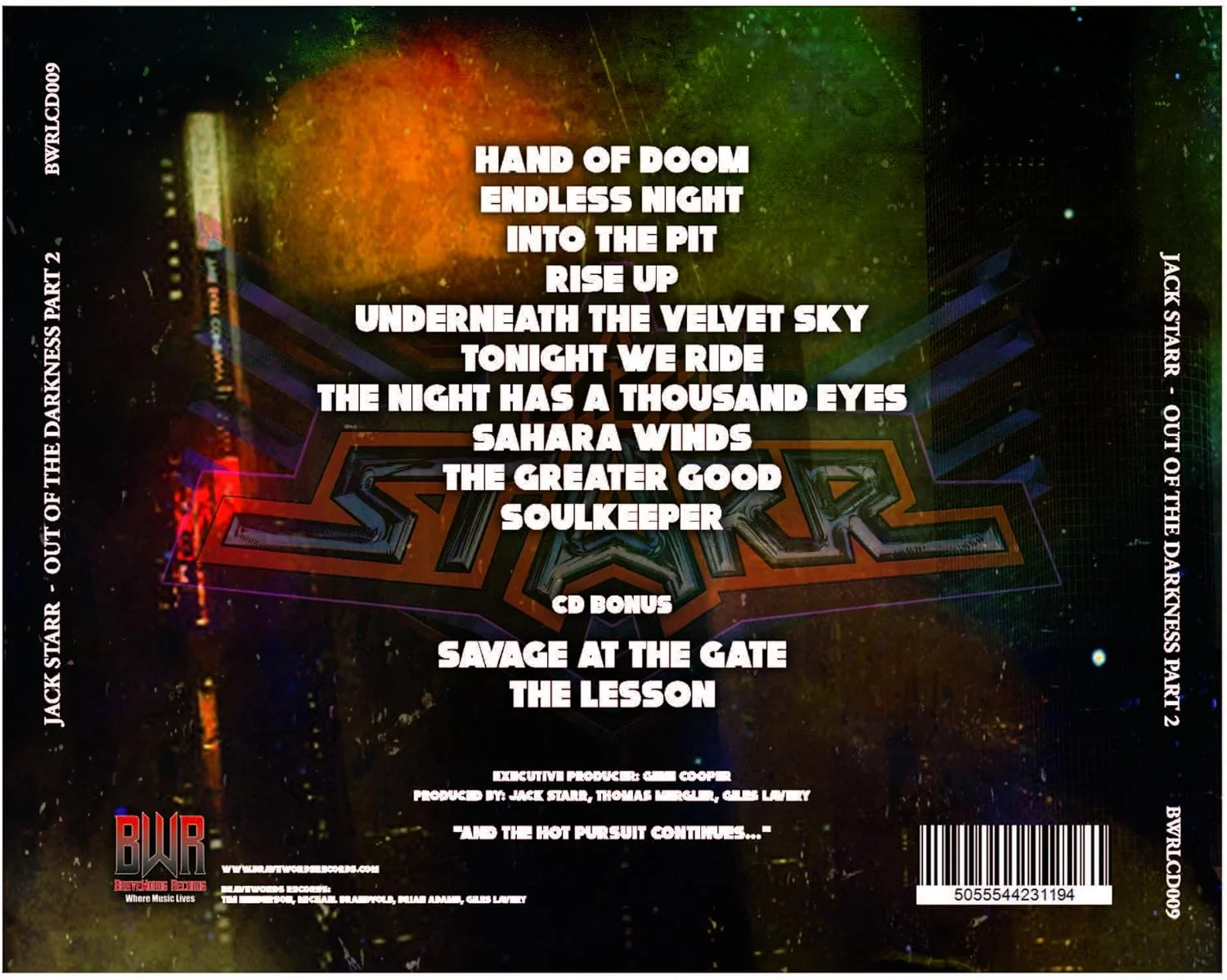 Starr, Jack - Out Of The Darkness Part II - CD - New - Image 2
