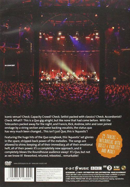 Status Quo - Aquostic Live @ The Roundhouse (R0) - DVD - Music - Image 2