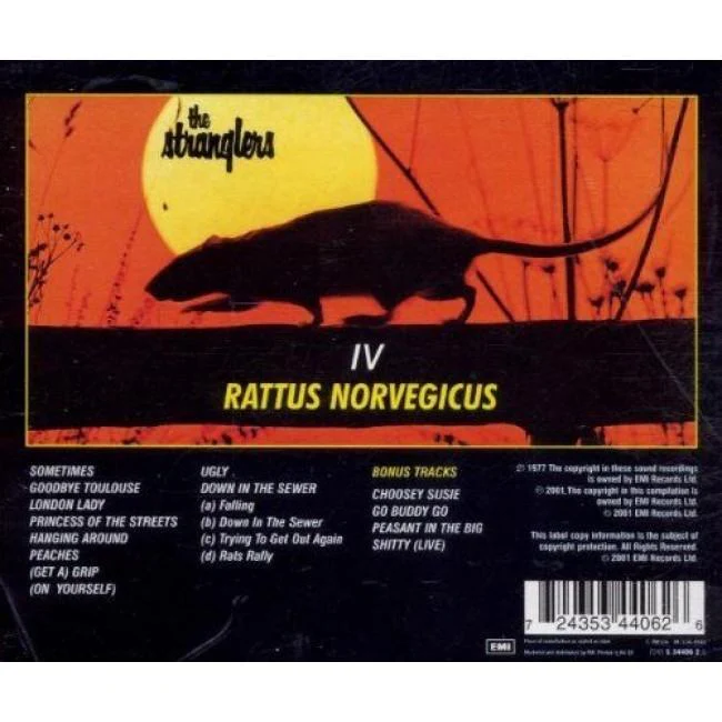 Stranglers - Rattus Norvegicus (2017 reissue w. 6 bonus tracks) - CD - New - Image 2
