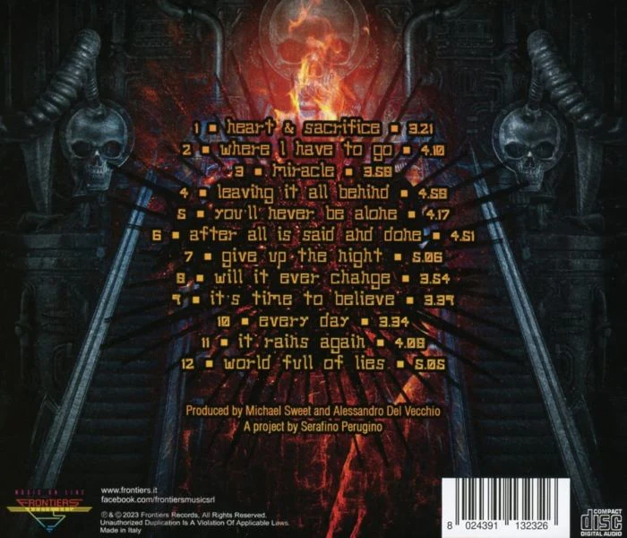 Sweet & Lynch - Heart & Sacrifice - CD - New - Image 2