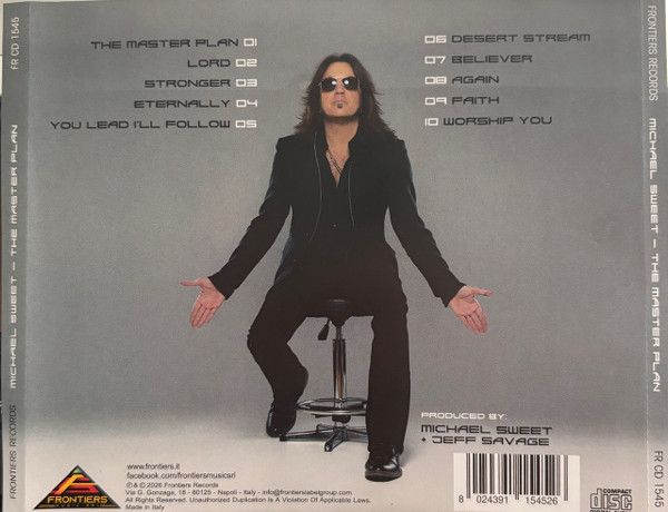 Sweet, Michael - Master Plan, The - CD - New - Image 2
