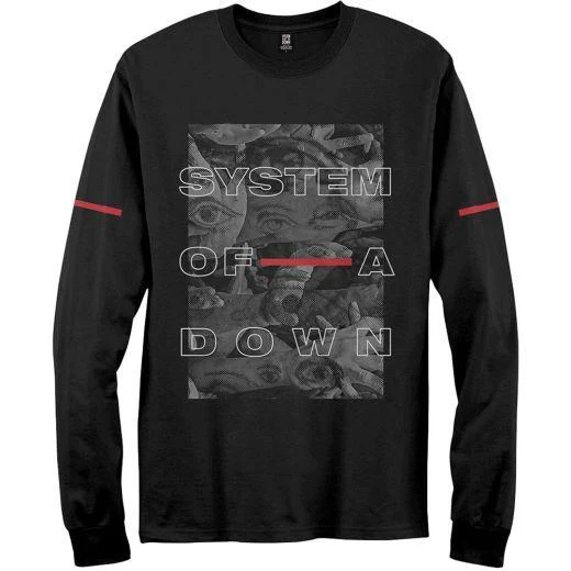 System Of A Down - Eye Collage Black Long Sleeve Shirt - 100% Official Merchandise - Image 2
