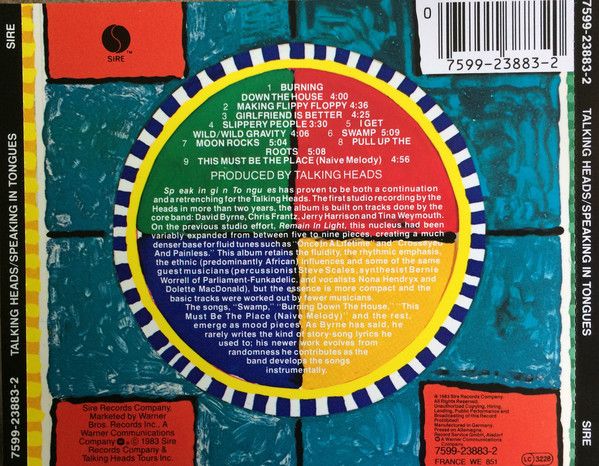 Talking Heads - Speaking In Tongues - CD - New - Image 2