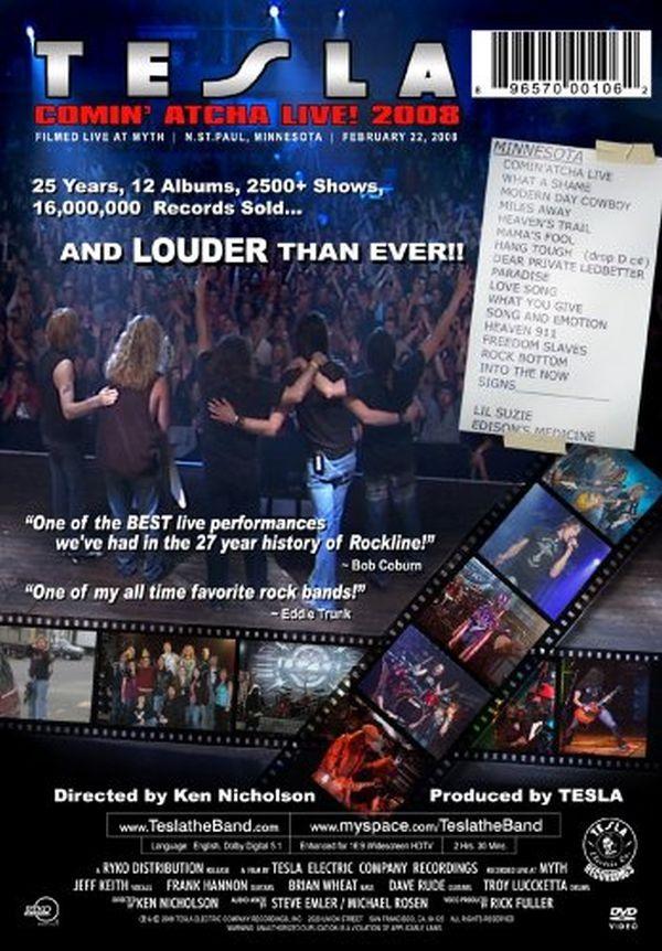 Tesla - Comin Atcha Live! 2008 (R1) - DVD - Music - Image 2