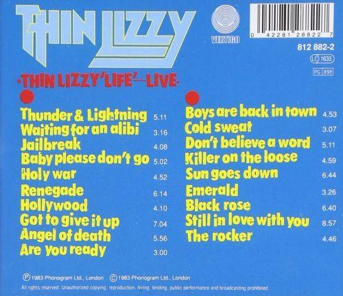 Thin Lizzy - Life (2CD) - CD - New - Image 2