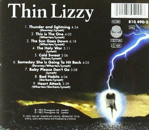 Thin Lizzy - Thunder And Lightning - CD - New - Image 2