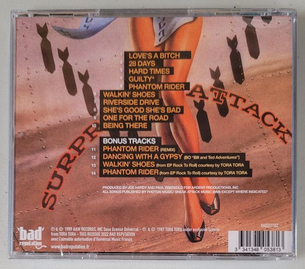 Tora Tora - Surprise Attack (2022 Bad Reputation remastered reissue with 4 bonus tracks) - CD - New - Image 2