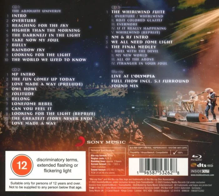 Transatlantic - Final Flight, The: Live At L'Olympia (3CD/Blu-Ray digipak) (RA/B/C) - CD - New - Image 2