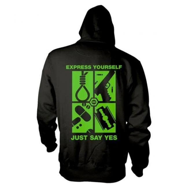Type O Negative - Pullover Black Hoodie (Express Yourself) - 100% Official Merchandise - Image 2