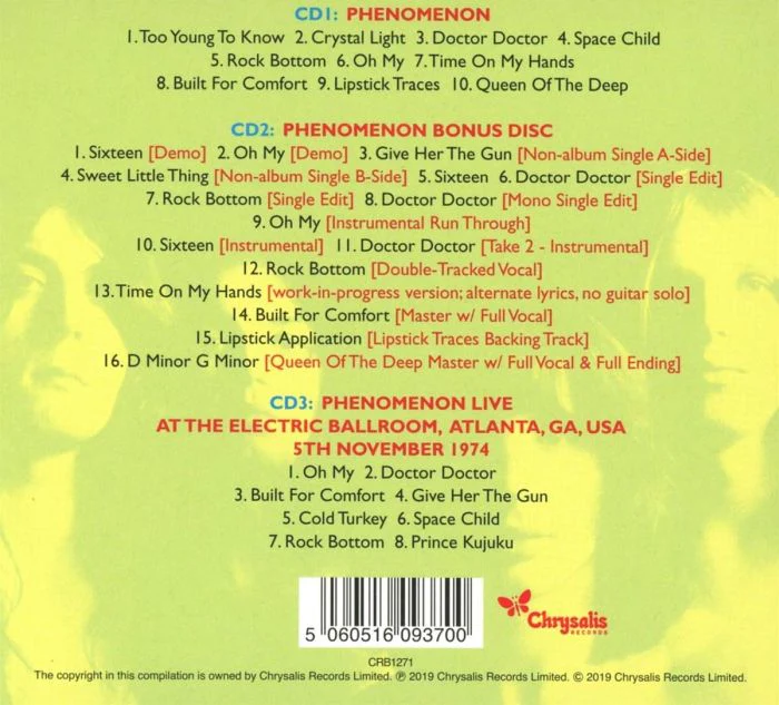 UFO - Phenomenon (2019 Deluxe Ed. 3CD reissue) - CD - New - Image 2