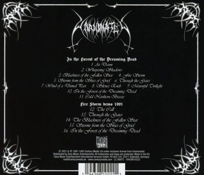 Unanimated - In The Forest Of The Dreaming Dead (2021 reissue with 5 bonus demo tracks) - CD - New - Image 2